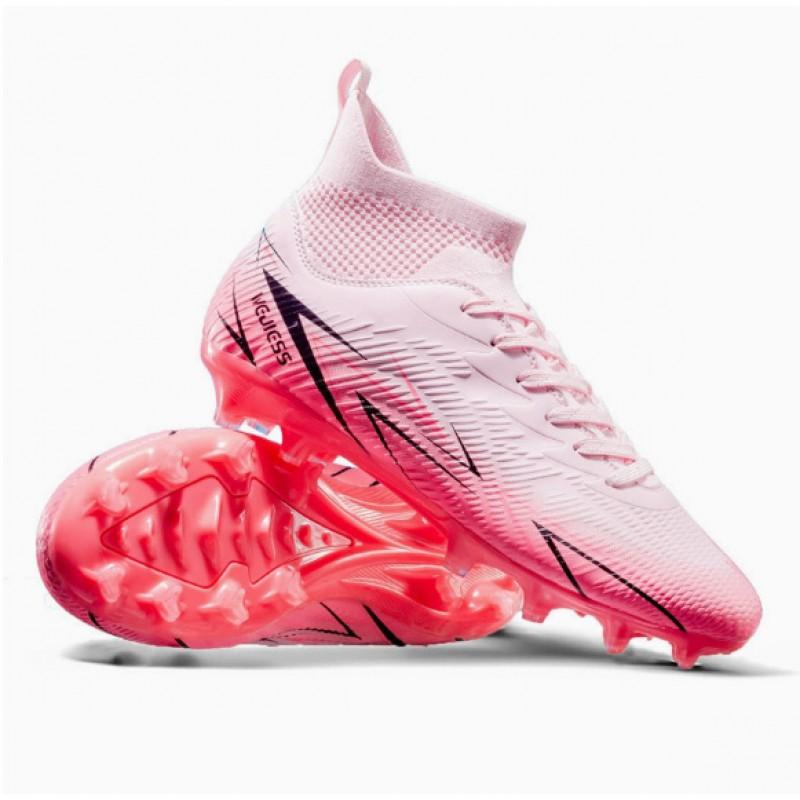 High-Cut Football Cleats Men Women TF Studs Artificial Turf AG Natural Grass Breathable Mesh Upper