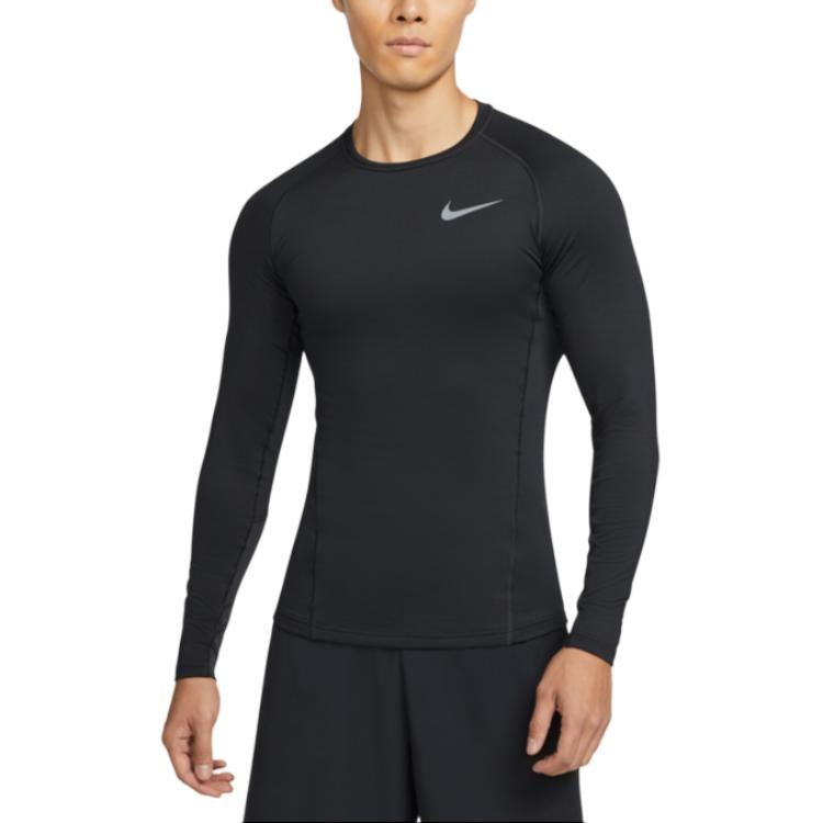 Nike T Shirts Men's Black Crew Neck Moderate Straight Fit CZ4281-010