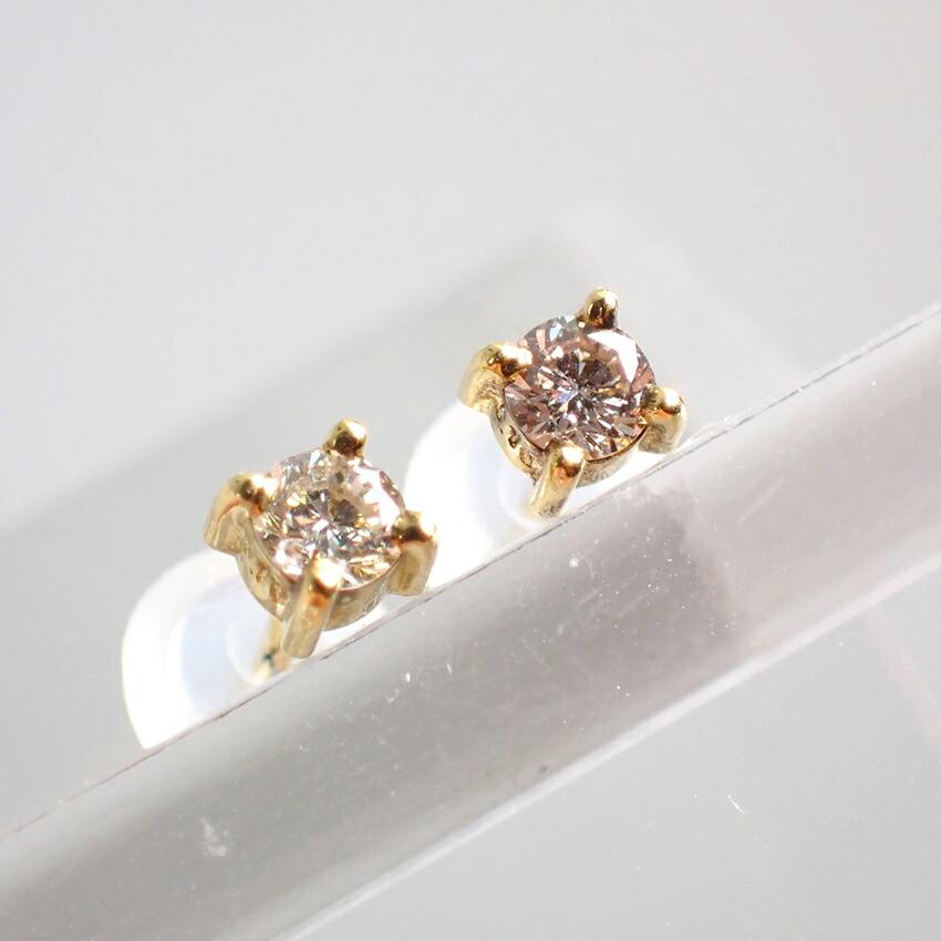 [New] K18YG/Diamond/Single/Earrings/J49-5