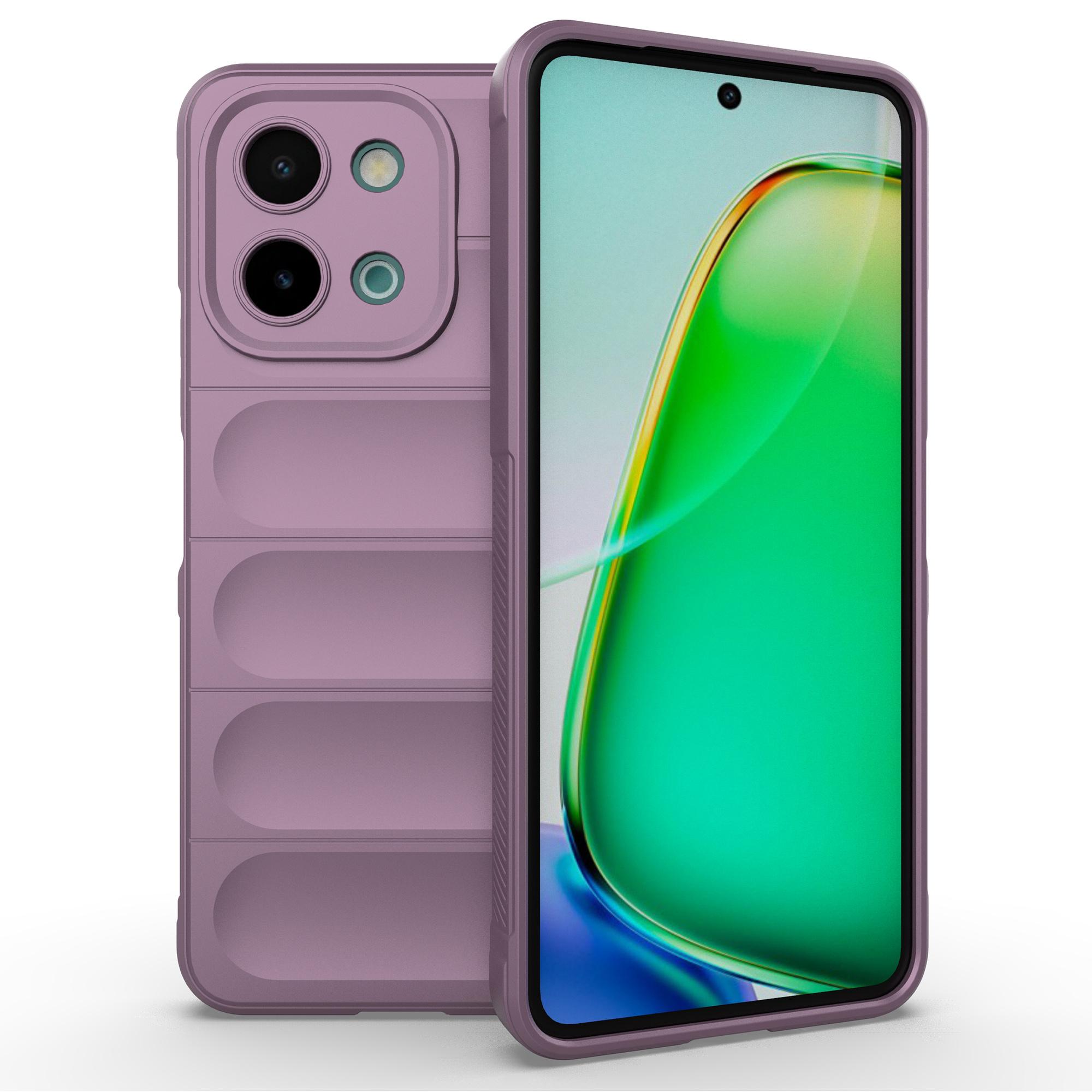 

Для vivo Y28 4G Чехол Мягкий TPU Ударопрочный Чехол для Телефона Light Purple