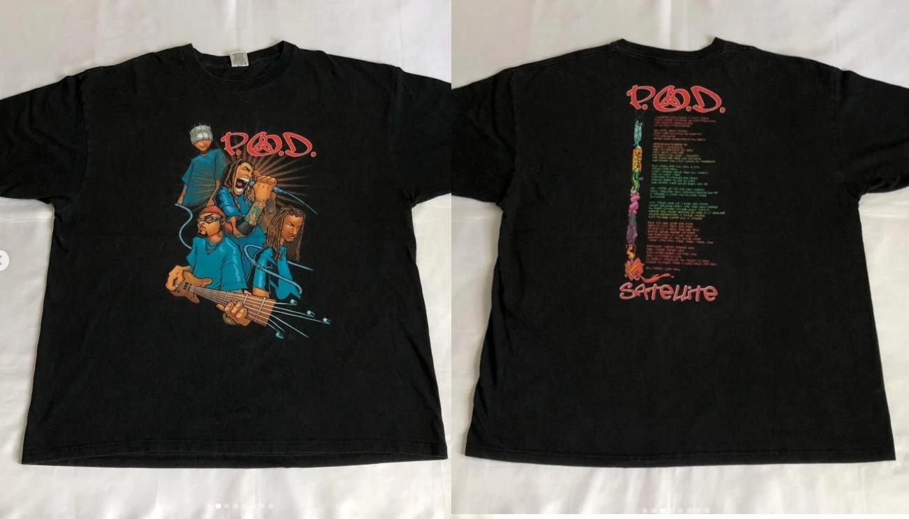 Rare P.O.D Band Tour Date 2sides T-shirt S to 5XL 2F1518 S