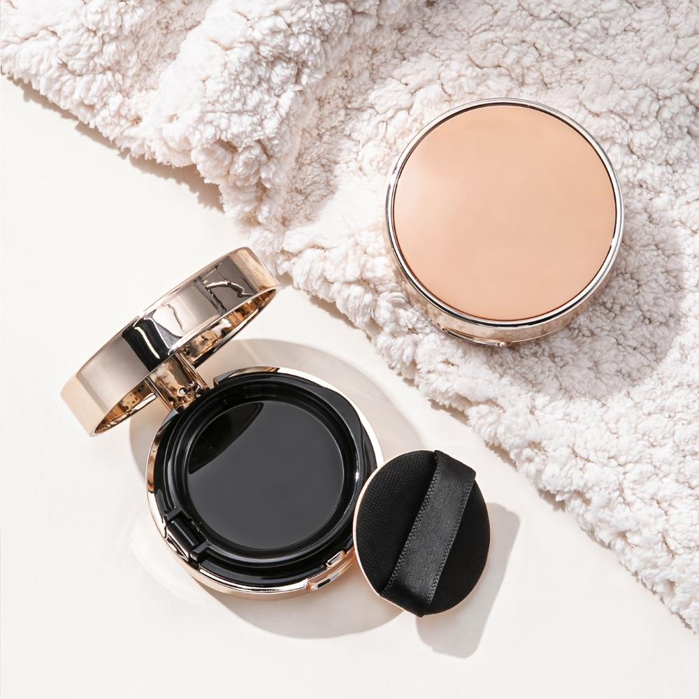 Portable Mini Air Cushion Case Cute Empty Puff Box Portable Mirror for Bb Cream Cosmetic Makeup DIY Case Container with Sponge