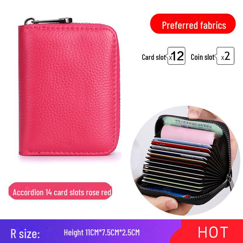 "Multi-Function Zipper Card Holder: Large Capacity for Men & Women"