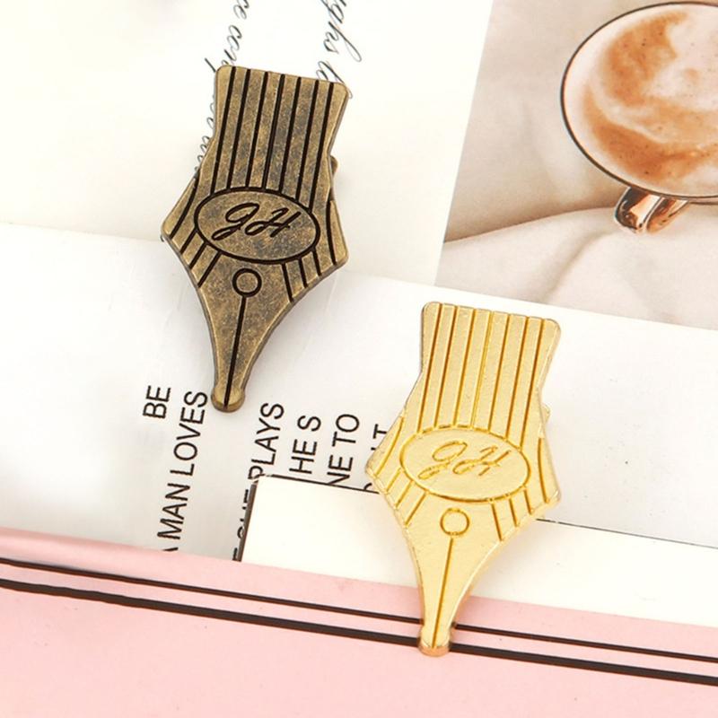 2Pcs Antique Note Paper Clip Journaling Page Clip For Book Notebook Journal Planner Documents Receipt Organization