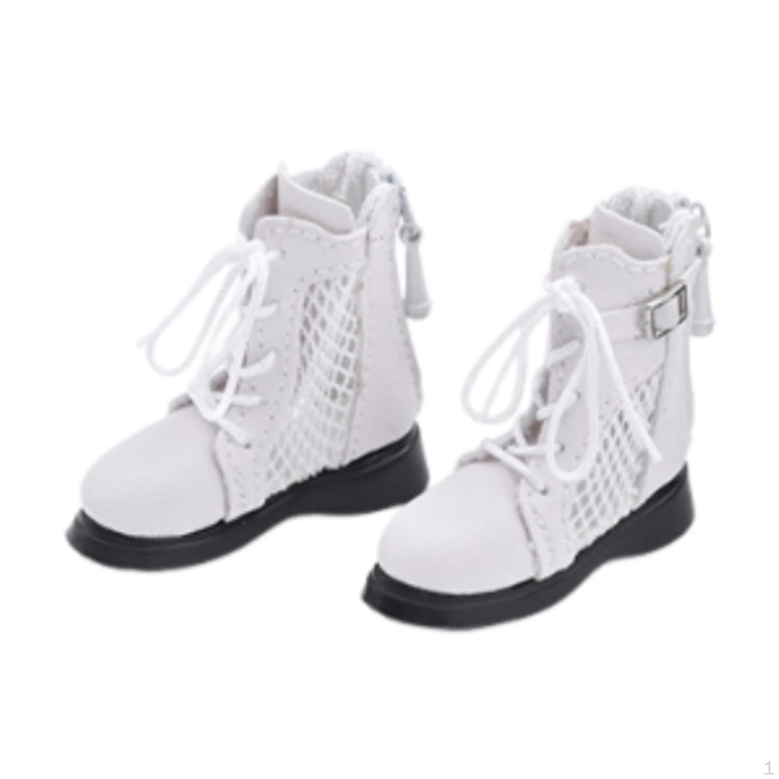 

Фигурки 1/6 Сапоги-сетка, 12-дюймовая кукла DIY мода, для кукол-девочек, миниатюрные белый