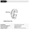 Jie Jie Gao Sheng Bamboo Knot Open Ring Fashionable Light Luxury Elegant Index Finger Ring New Ins Trend Personality Minimalist Style Ring
