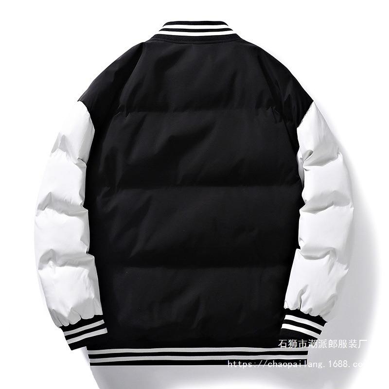 Neue Herbst- und Winter Herren Baseballjacke Steppjacke Herren lockere Steppjacke Trendmarke lässige Steppjacke