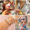 Bead Bracelet Making Kit with Mixed Color Animal Fruit Flower Letter Beads for Jewelry Making
