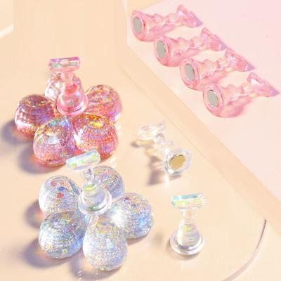 Aurora Magnetic Holder Dicas para unhas Design de flores Acessórios para unhas Ferramentas Exibição Prática Treinamento Suporte para unhas Manicure