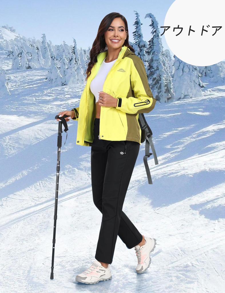 Mountain Climbing Cold Trekking Outdoor Brushed Cold Water Heat Thick Work 3D [YIRUIYA] Pants, Women's, Protection, Pants, Pants, Trousers, Lining,