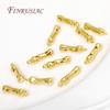 18K Gold Plated 2 Holes Separators Bars,Irregular Shape Spacer Bar,Handmade Decorative DIY Beading Jewelry Materials