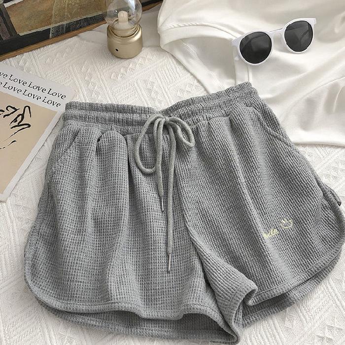 Women's High Waist Summer Running Shorts - Loose, Casual Three-Quarter Length