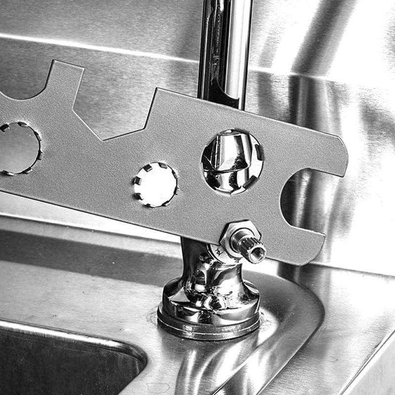 6 in 1 Basin Faucet Wrench Universal Sink Nozzle Removal Tool for Kitchen Bathroom Maintenance Plumbing Repair Installation