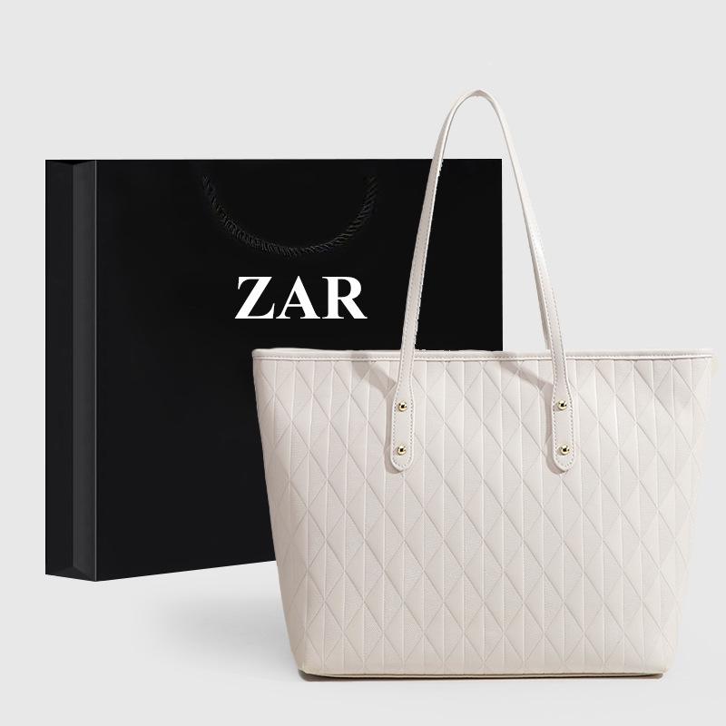 

Женская сумка-тоут для поездок на работу из коллекции 2024 года: Сумка Diamond большой емкости через плечо белый