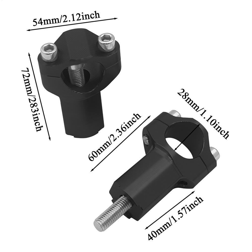 28mm Aluminum Alloy Handlebar Orientation Clamp Motorcycle Handlebar Riser Handle Rest Motorcycle Accessories