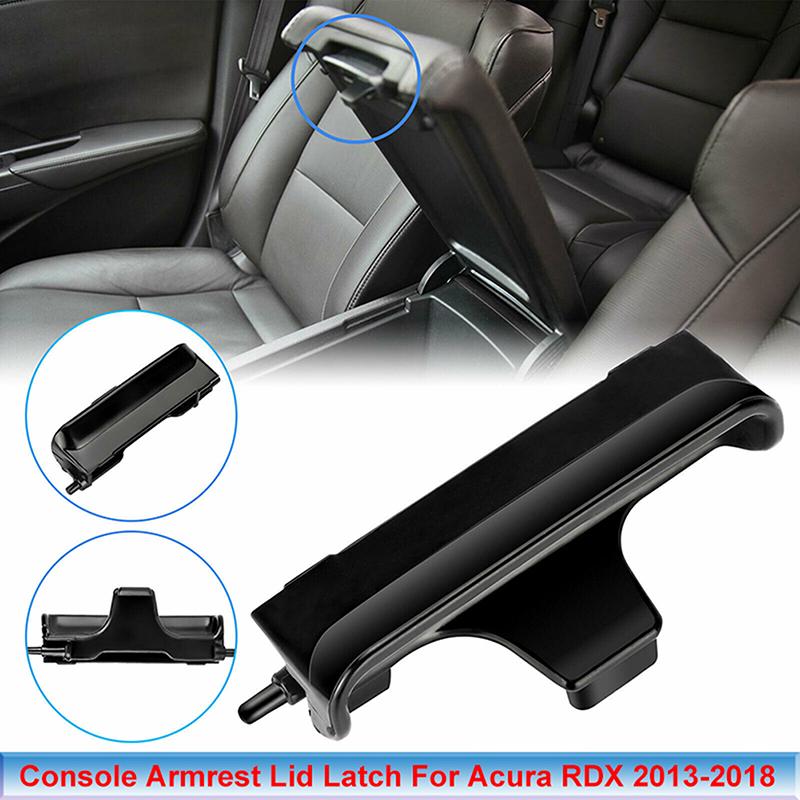 Pro Acura RDX 5 dveří 2013-2018 Černá západka středové konzoly Loketní opěrka Zámek Víko Autodíly Příslušenství 83417-TX4-A01