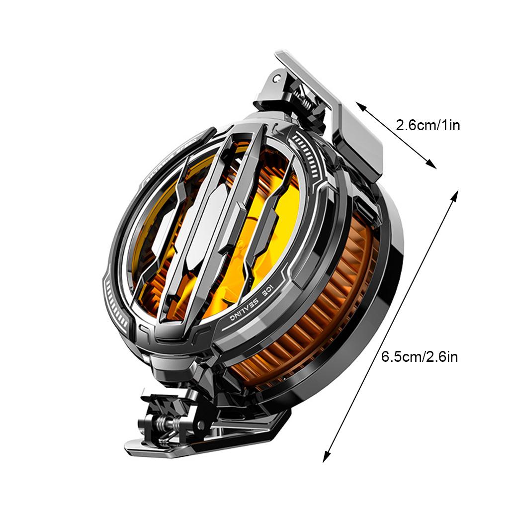 CX70 Magnetic Semiconductor Cooler For Phones Low Noise Strong Grip Long-term Grip Without Fatigue Smartphone Universal Black