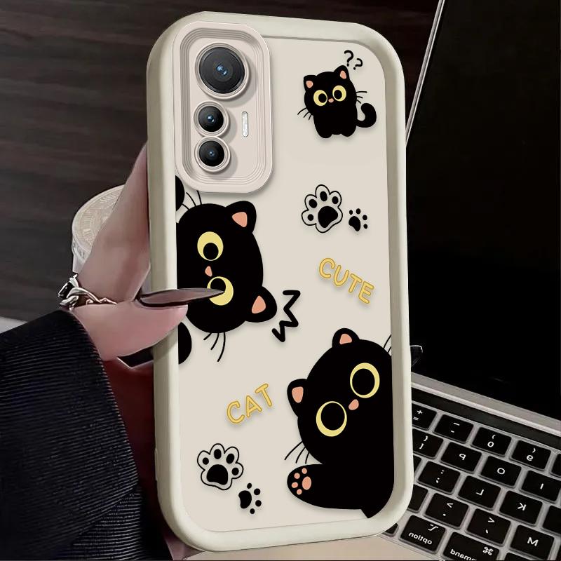 Cartoon Animal Cute Cat Pattern Phone Case For Xiaomi Mi Poco X6Pro X6 X7 X5 Pro Mi Poco F7 F6 F5 Pro Soft Silicone Cover