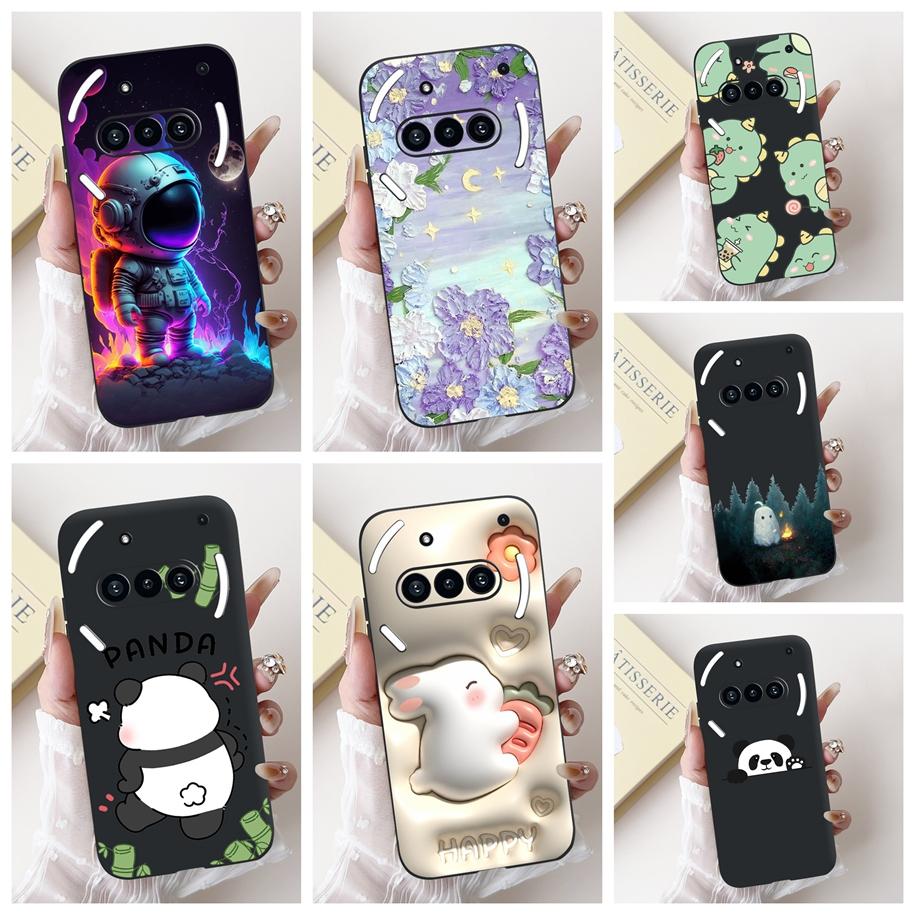 Para Funda Nothing Phone 3A A059 Lindo Dibujo Animado Panda Astronauta Silicona Suave Negro Mate Cubierta Para Nothing Phone3a Pro A059P Fundas