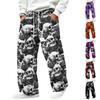 Herren Cord Straight Leg Jogginghose mit elastischem Bund und lockerer Passform, Lässige Hose, Halloween-Print