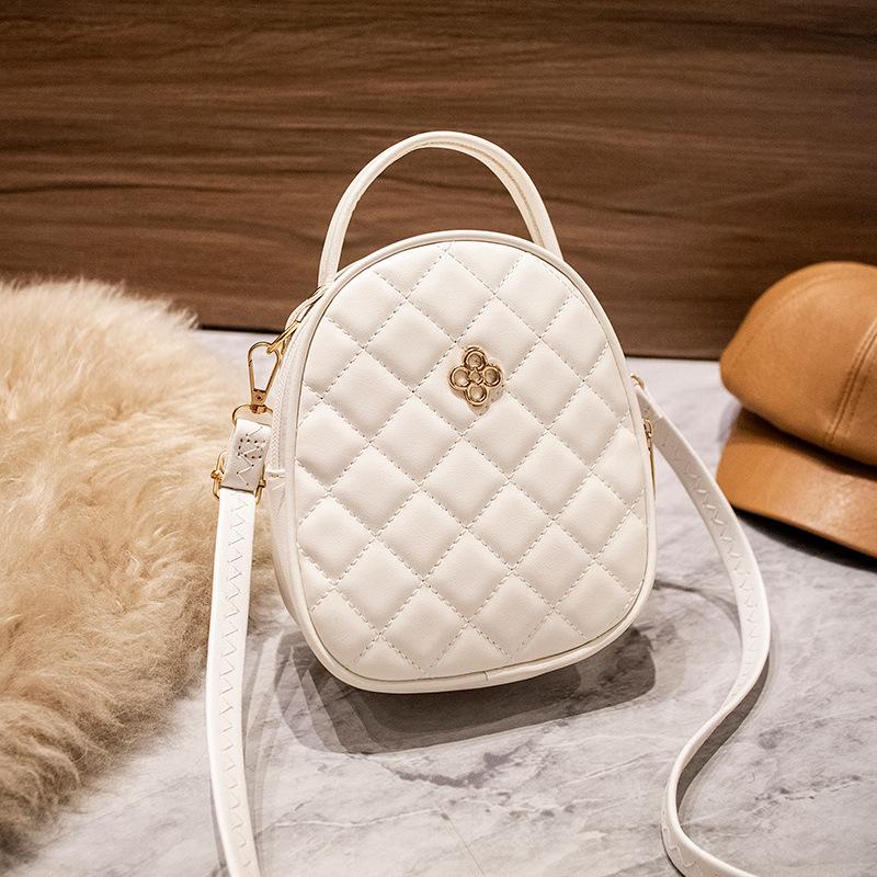 Trendy Women's Bag Mini Portable Oblique Span Bag, Simple and Fashionable Diamond Embroidery