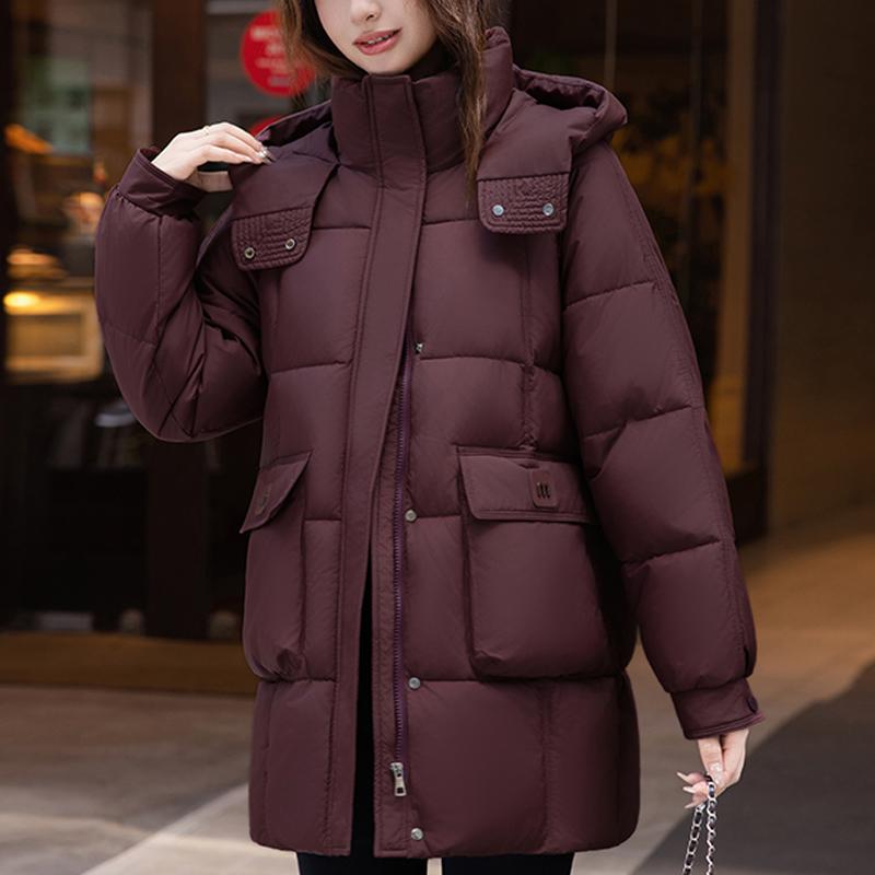 Fashion Woman Winter Long Coats Hooded Plus Size Loose Thick Warm Parkas Women's Jackets