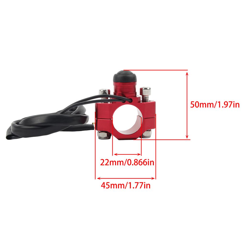 Motorcycle Switch Engine Stop Start Lighting Control CNC Push Button Universal For Yamaha Kawasaki KTM Honda CRF250 CRF450