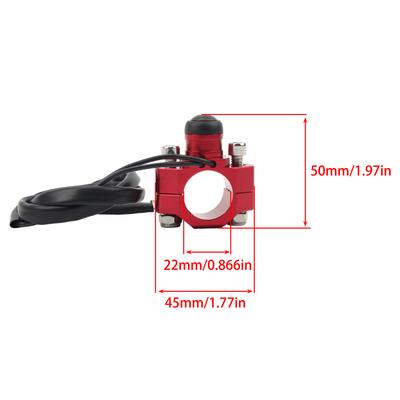 Motorrad CNC Aluminium Motor Stopp Start Kill Schalter Momentaner Drucktastenschalter Für KTM ATV Dirt Bike Universelles Zubehör