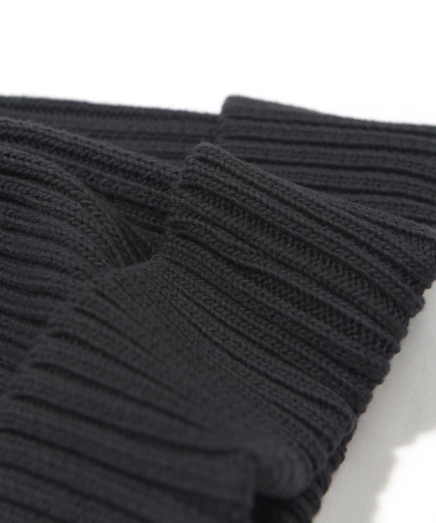 SUNDAY HOBBY CLUB Cotton Small Logo Beanie - Dark Gray