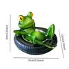 Frog Sculpture for Water Feature Decoration Resin Animal Figurine Garden