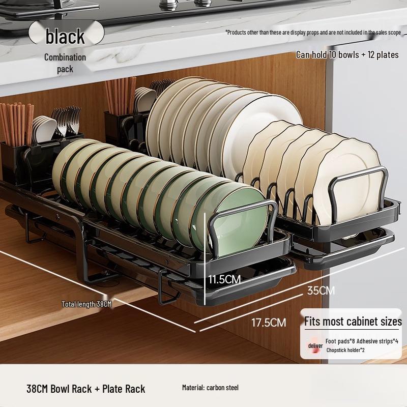 Выдвижная система хранения для тарелок и мисок