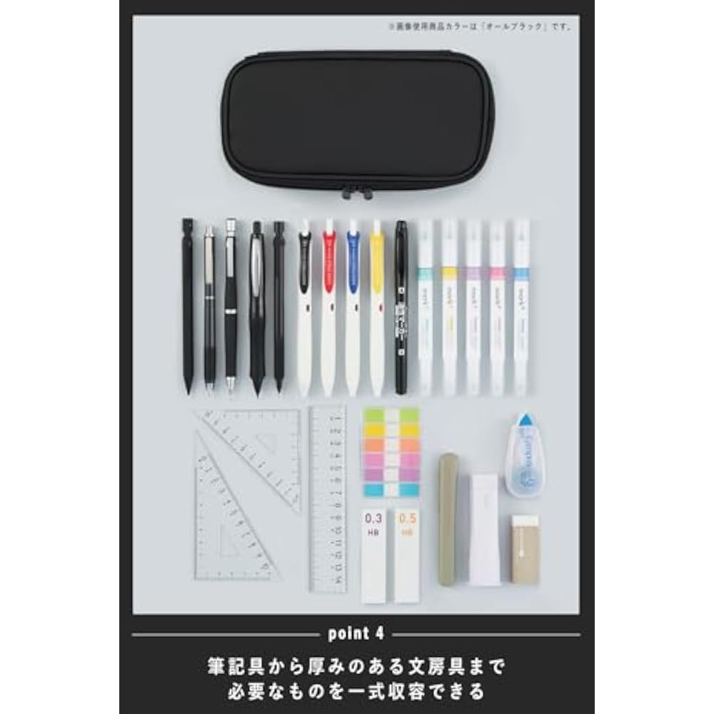 [Amazon.co.jp Exclusive] Kokuyo AMF-VBF340DB Pencil Case Naminami Holder Pen Case Webleor Navy