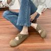 Yuanlitong casual Boken shoes women's bag head half-drag Muller shoes 2025 Korean version cross-strap platform casual shoes women