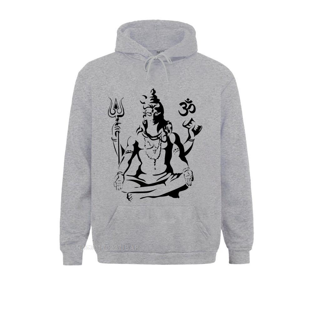 Lord Shiva Sketch Hoodie Men Long Sleeve Stylish Crewneck Cotton Clothes Travel Harajuku Hoodies For Men