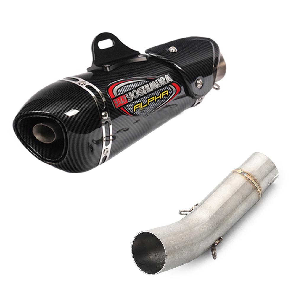 The middle section of the front exhaust pipe of motorcycle for SUZUKI GSX-S 750 BK750 GSR750
