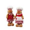 Christmas Gingerbread Man Expandable Doll Cartoon Character Decor with Retractable Design Cute Home Ornament forTabletop Display