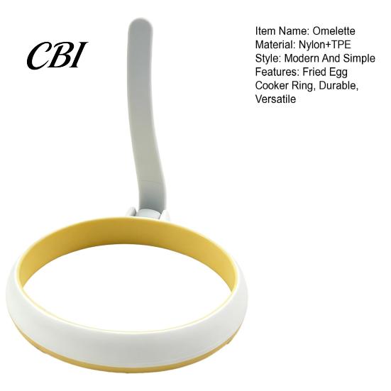 Kitchen Accessories for Eggs Fried Egg Cooker Ring with Handle, Non-Stick Round Mold, Safe Food Grade Heat Resistant Breakfast Tool Cooking