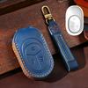 Car Key Bag Is Suitable for NIO ET7 New ET5 All-inclusive Real Cowhide Crazy Horse Key Protective Case.