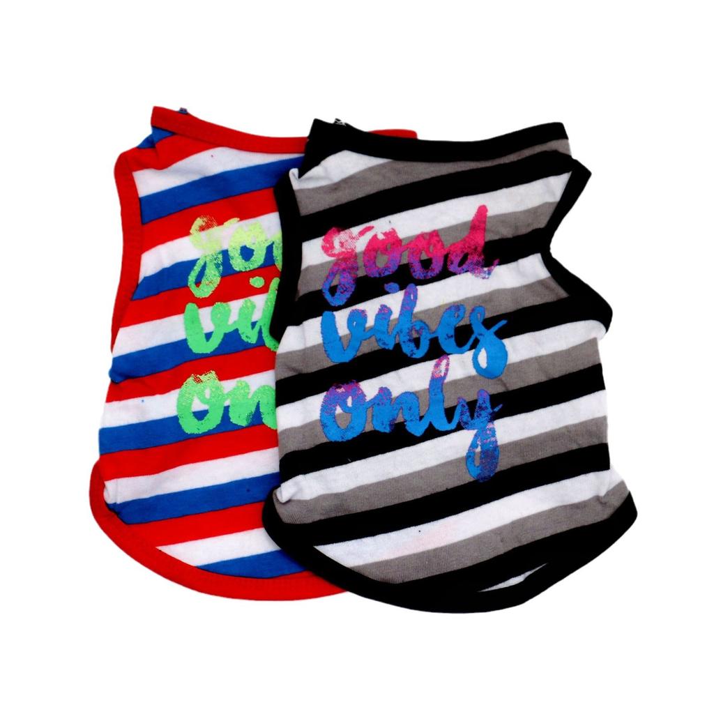Îmbrăcăminte pentru animale de companie, Modele noi de primăvară și vară, Haine pentru animale de companie pisici și câini, Vestă cu dungi respirabilă