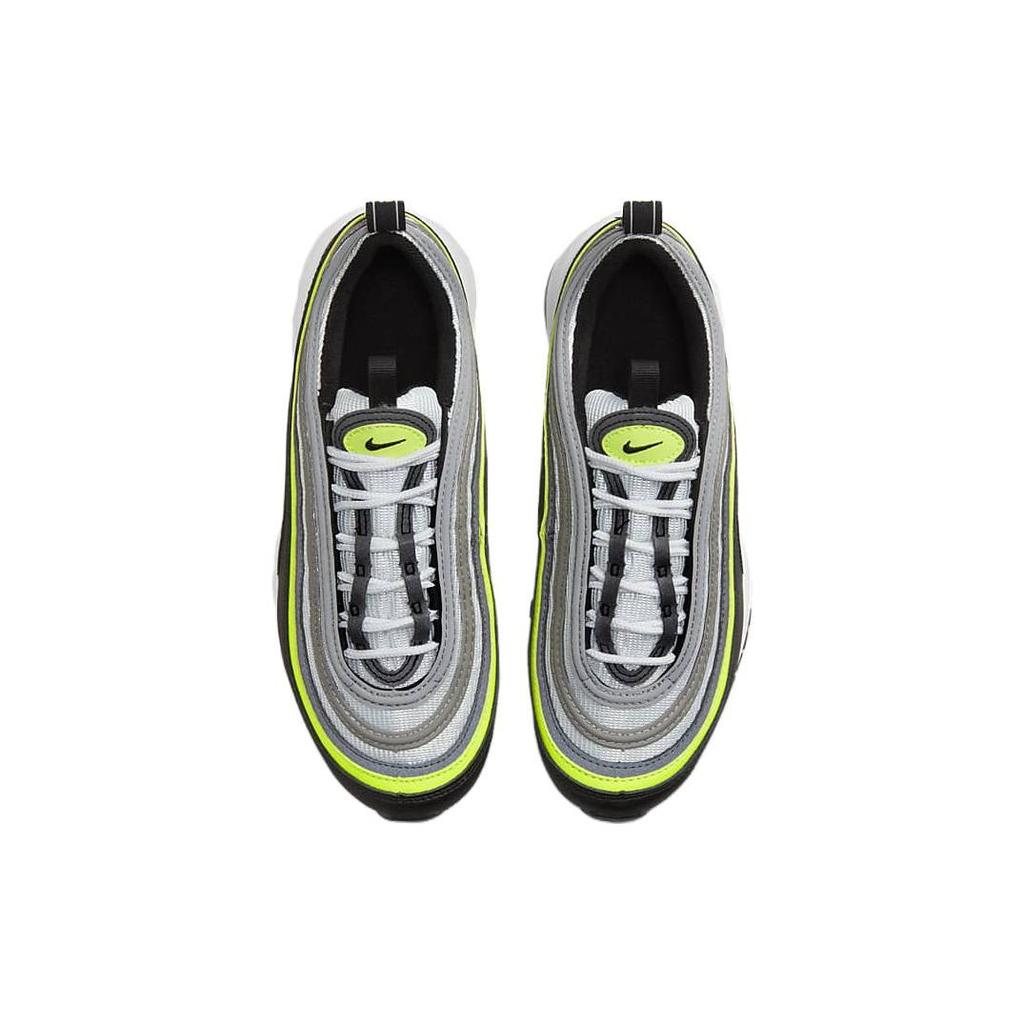 Nike Air Max 97 GS Platinum Black Volt Kids Sneakers Grey Pure-Platinum White 921522-030