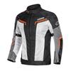 Motorcycle Riding Jacket Men Women Breathable Crash Protection Gear Oxford Fabric Sporty Design In Black Orange