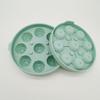Silicone Flower-Shaped Ice Cube Tray with Lid 9 Cavities Reusable Ice Mold for DIY Ice Making