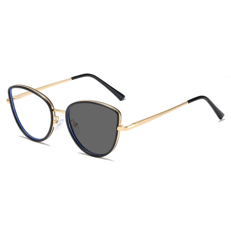 Brand Design Square Cat Eye Frame Myopia Glasses Anti Blue Ray Computer Women Near Sight Eyewear Prescription