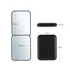 Pocket Mirror Magnification LED Compact Travel Makeup Mirror Compact Mirror with Light Purse Mirror 2-Sided Folding Handheld