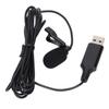 Lapel Microphone Portable Clip On Wired Mini Lapel Microphone with USB Interface for Mobile Phones Cameras