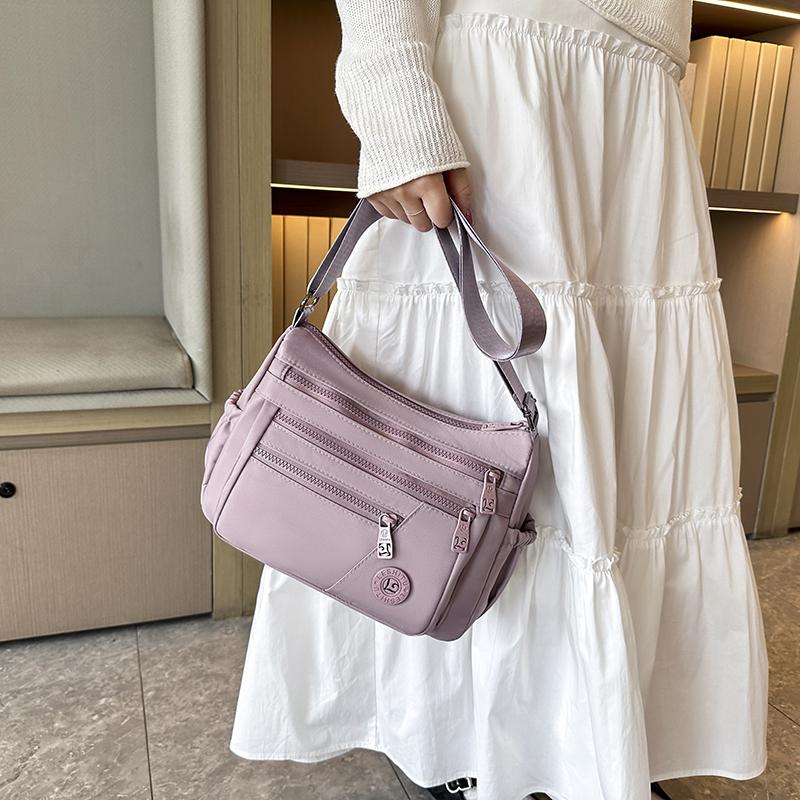 Waterproof Nylon Multi-layer Ladies Crossbody Bag Casual Shoulder Bag for Middle-aged and Elderly Women Large Capacity Bag