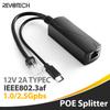 Revotech 2.5 Gigabit PoE Splitter 48V To 12V/2A Type-C/DC Power Over Ethernet IEEE 802.3af/at for IP Camera