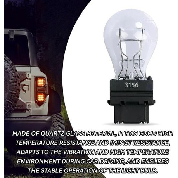 Brake Light Bulb Tail Light Bulbs Car trument Light Bulb, 10 Pack White 3156