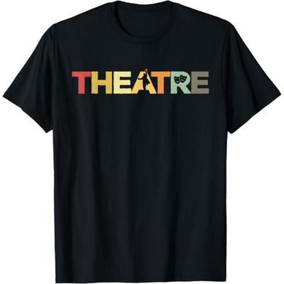Retro Theatre Actor Rehearsal - Vintage Drama Theater T-Shirt(1)