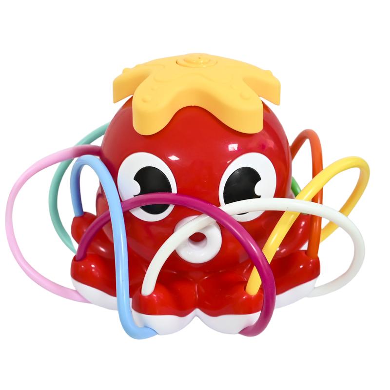 Summer Outdoor Water Sprinkler Octopus Toy Water Play Toy Colorful Water Pipe Rotating Spray Head Garden Lawn Sprinkler Tools